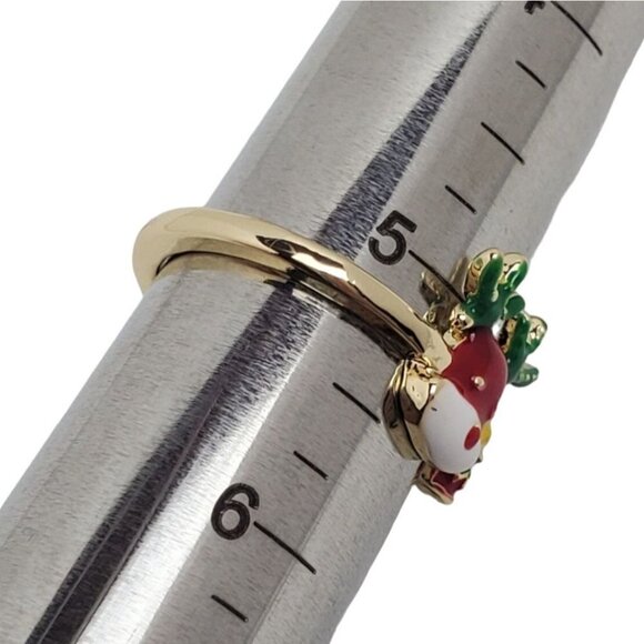 Reindeer Cuff Ring Size 5.25 Adjustable - Picture 3 of 3